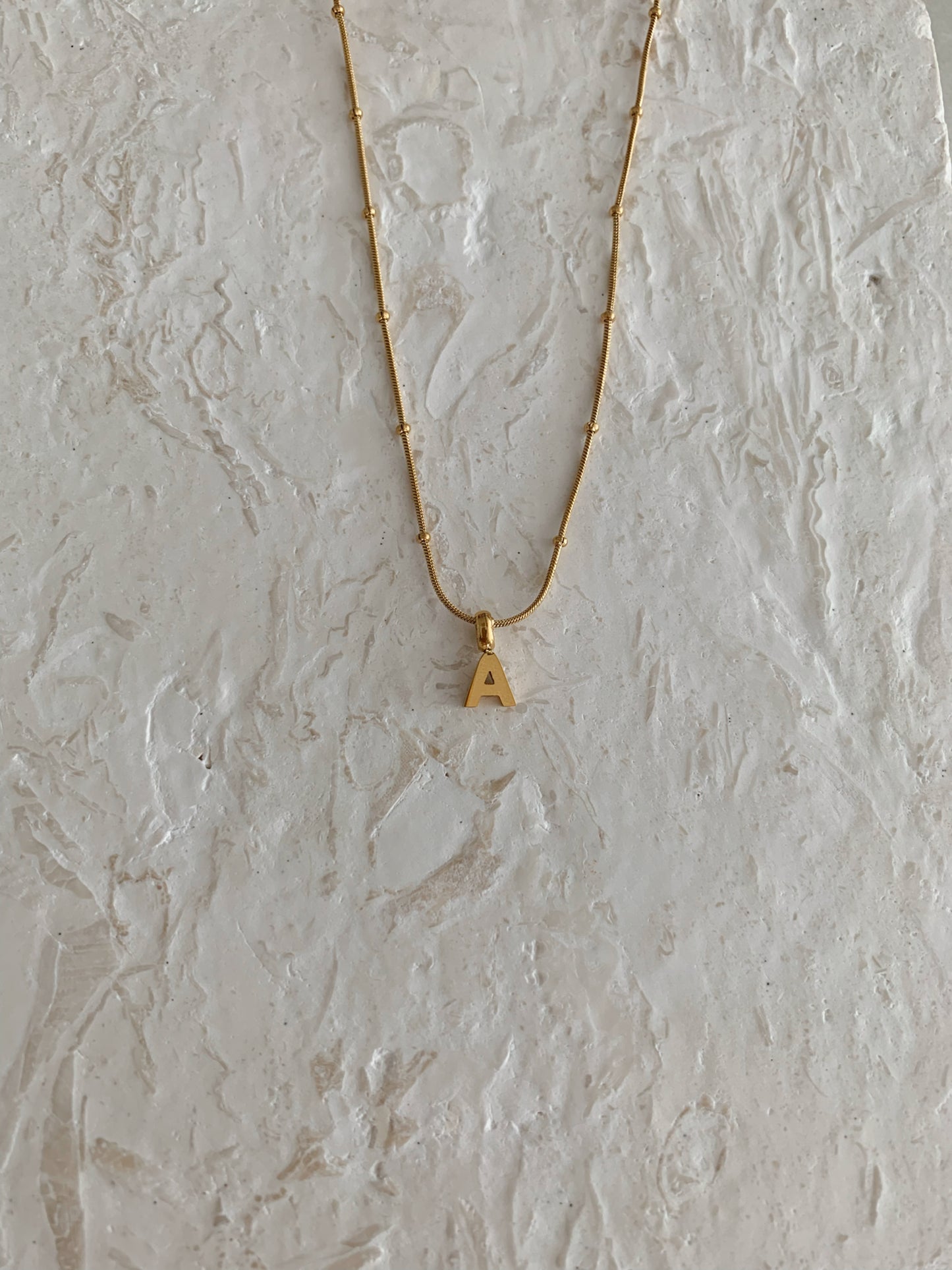 LETTER CHARM NECKLACE
