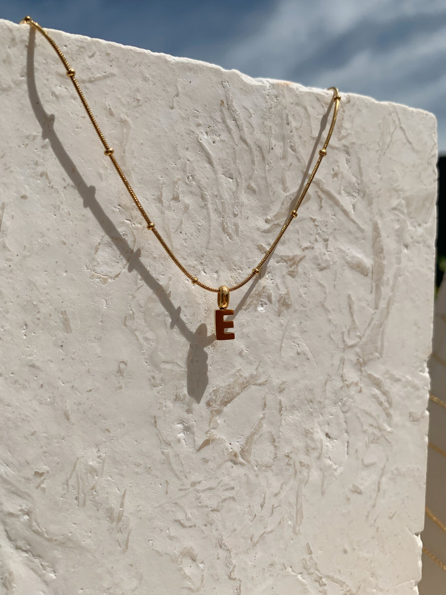 LETTER CHARM NECKLACE