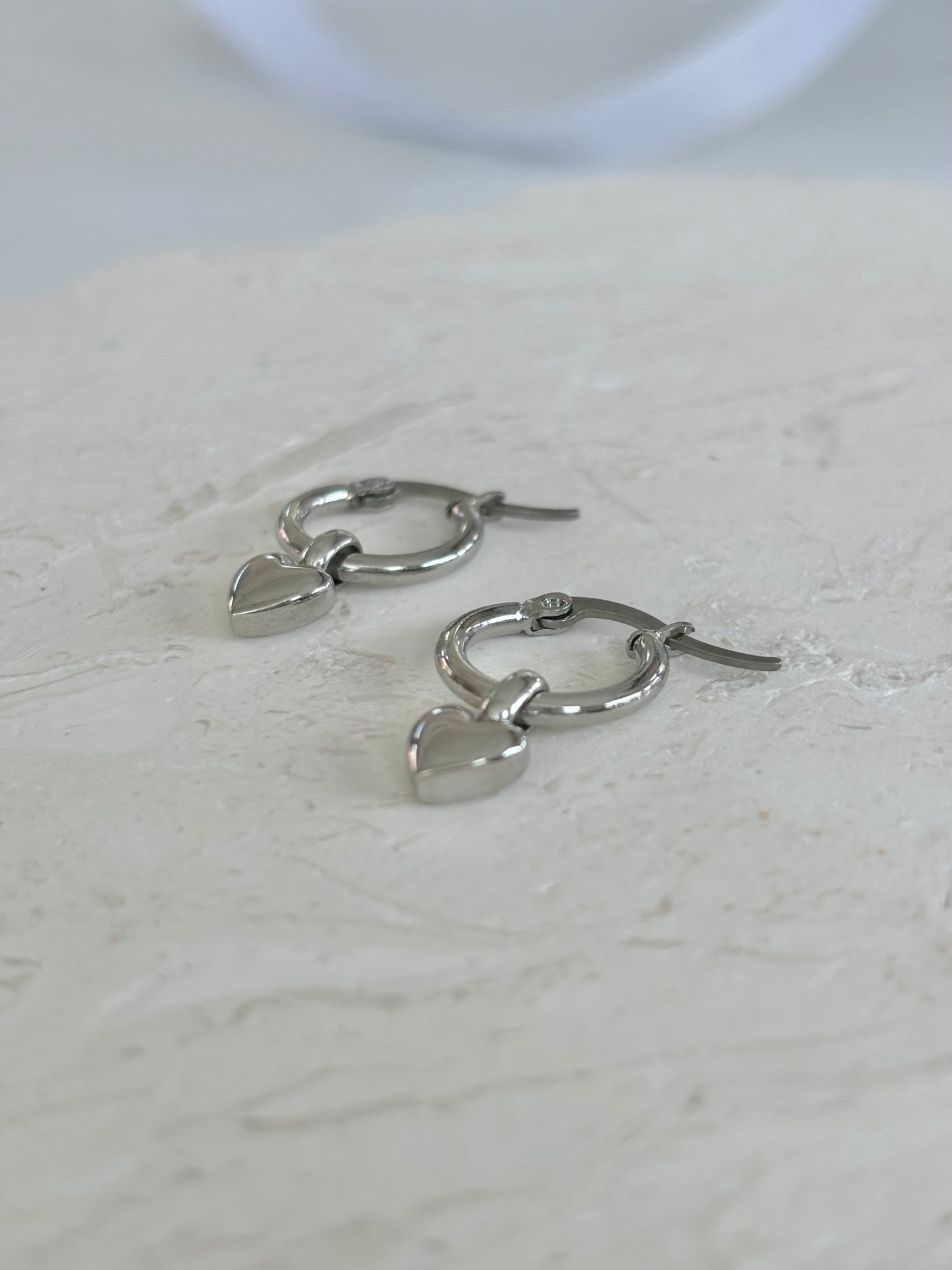 HEART CHARM EARRINGS