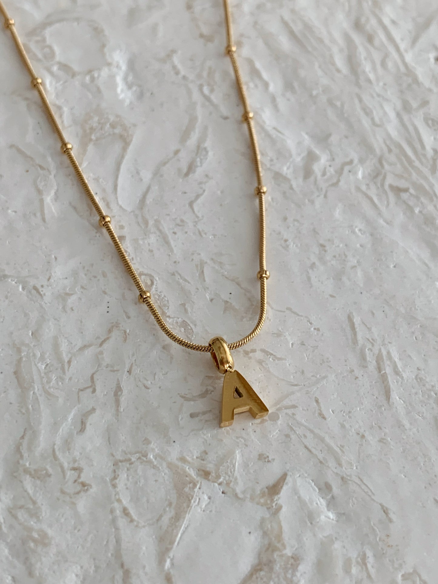 LETTER CHARM NECKLACE