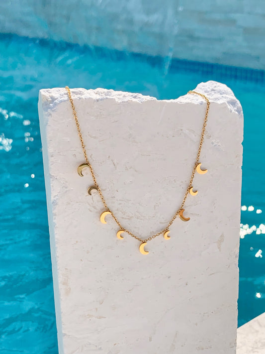 CHANDRA MOON CHARM NECKLACE