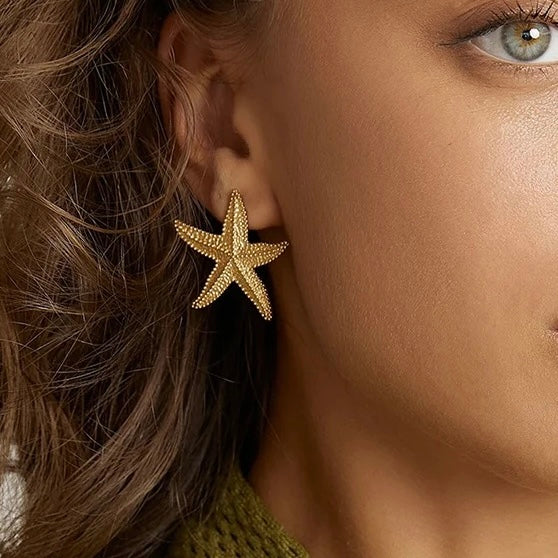 SEA STAR STUD EARRINGS