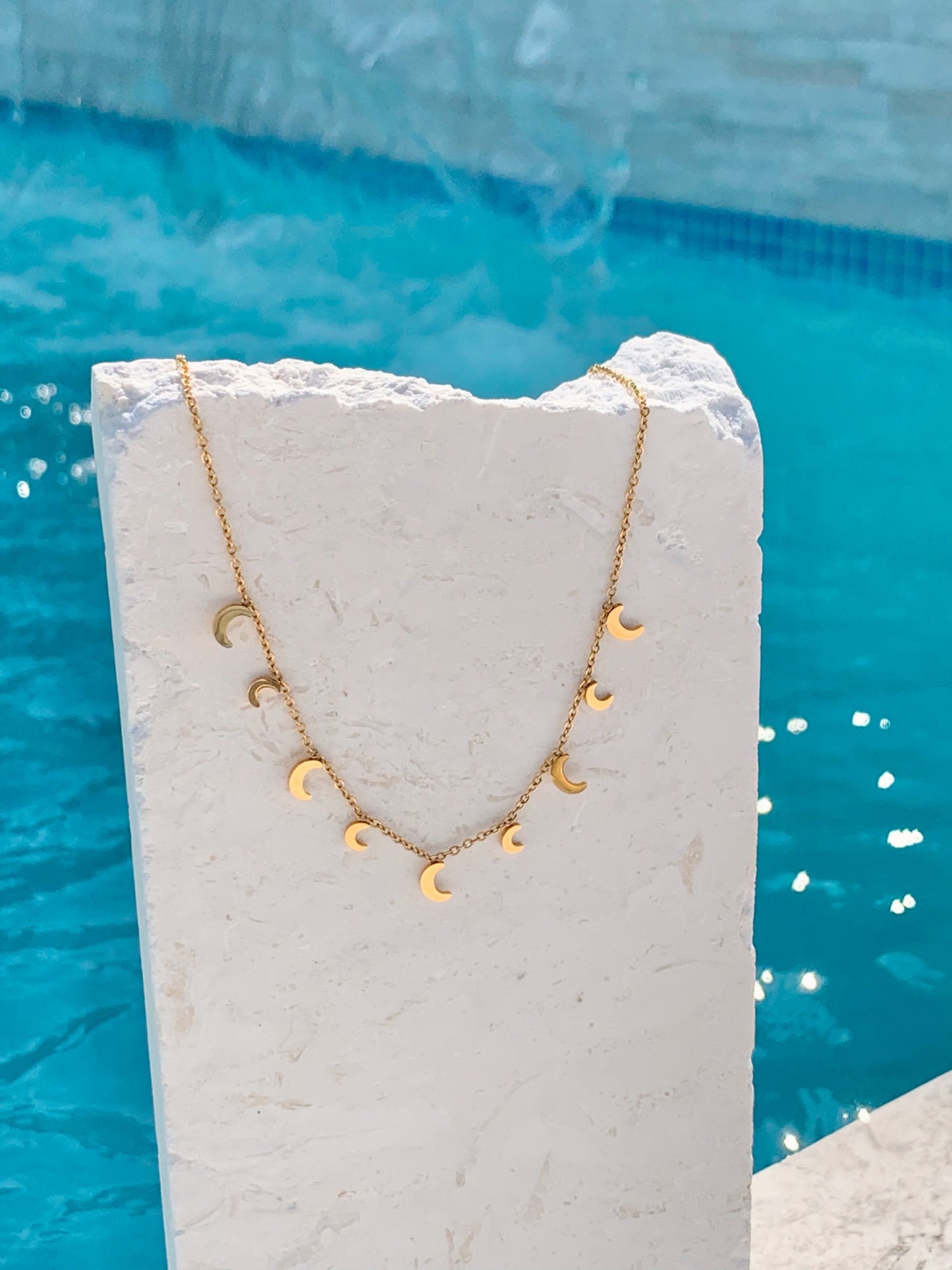 CHANDRA MOON CHARM NECKLACE