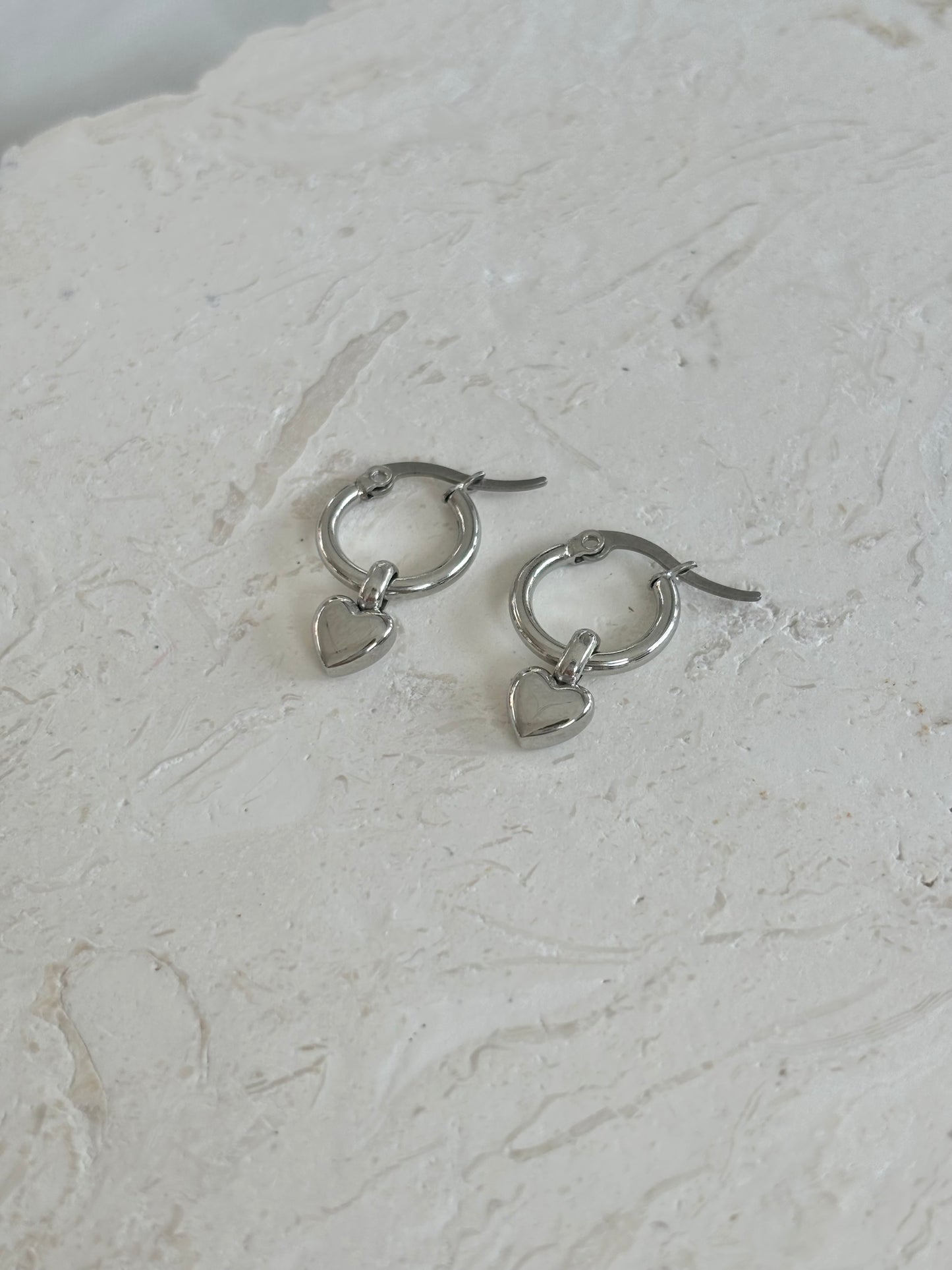 HEART CHARM EARRINGS