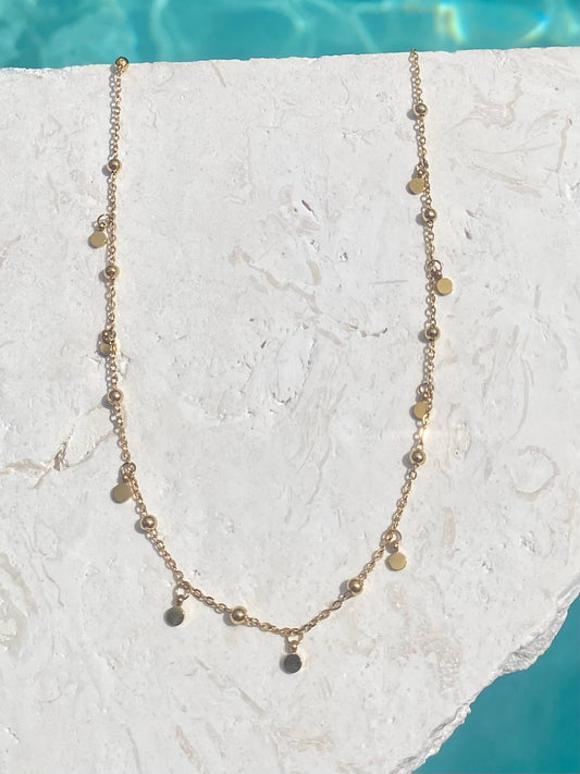 DAINTY BOBBLE CHAIN NECKLACE