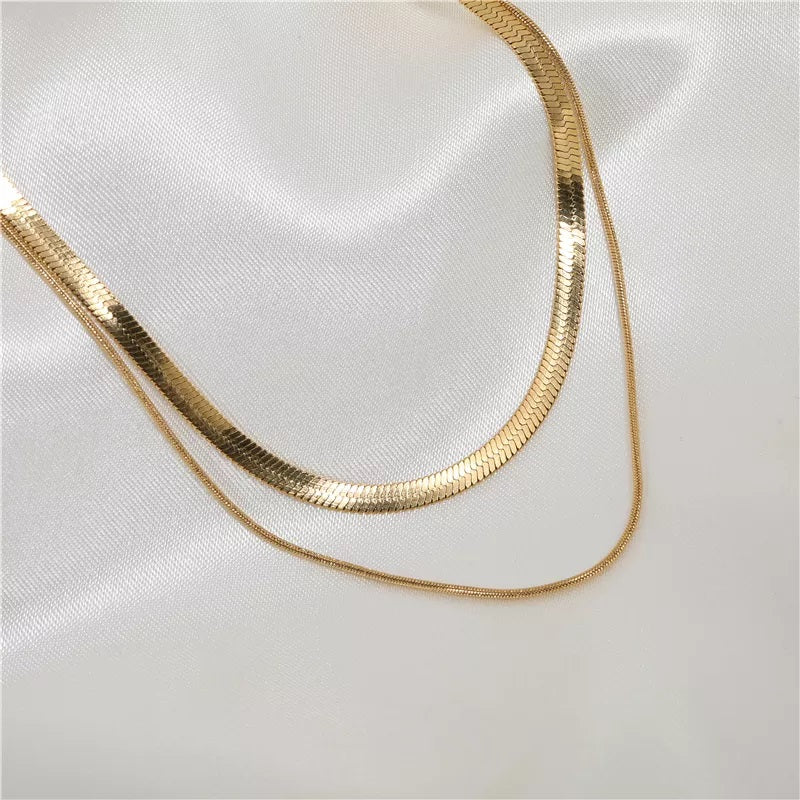 DOUBLE LAYER SNAKE CHAIN