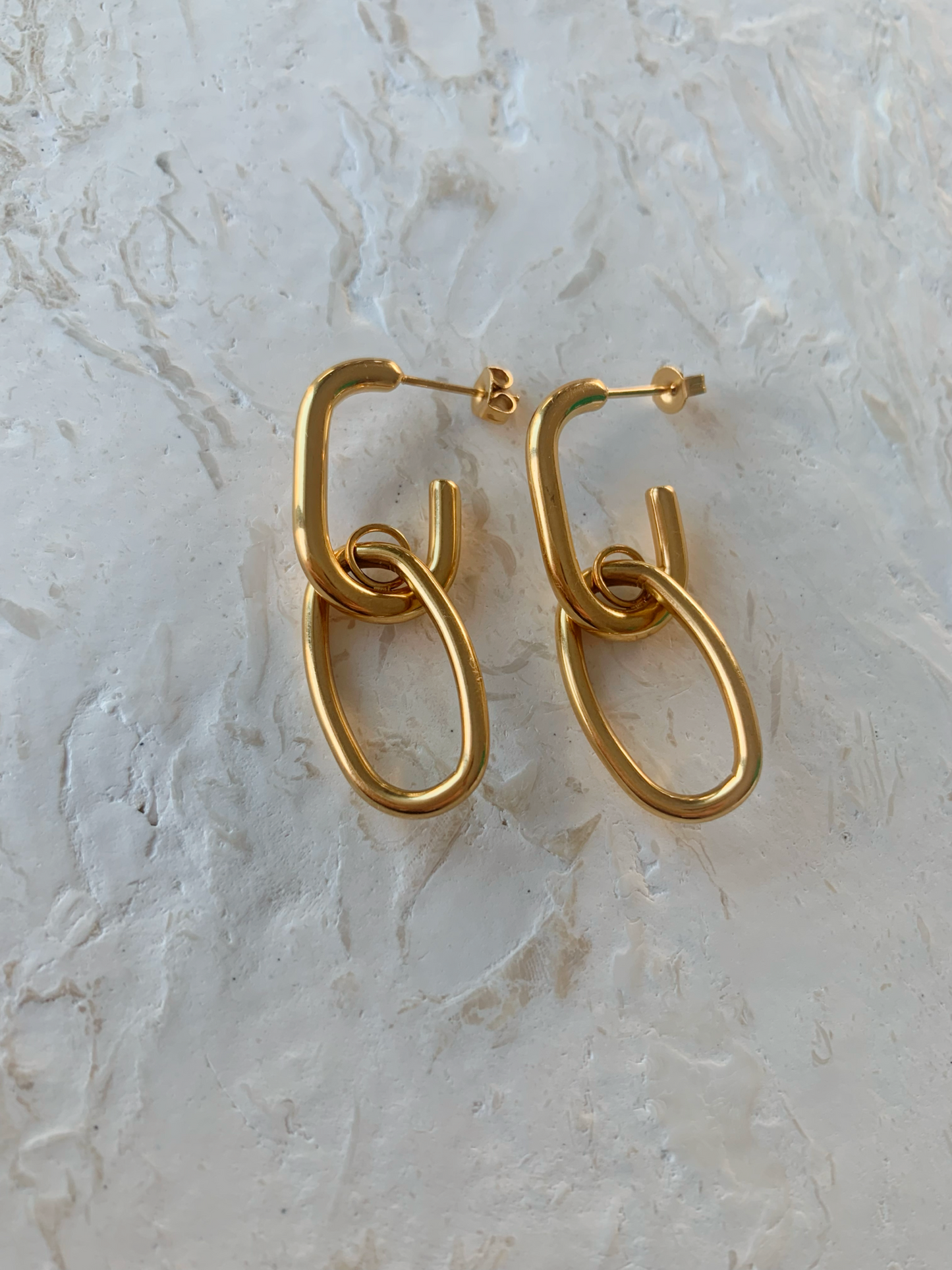 GOLD LINK EARRINGS