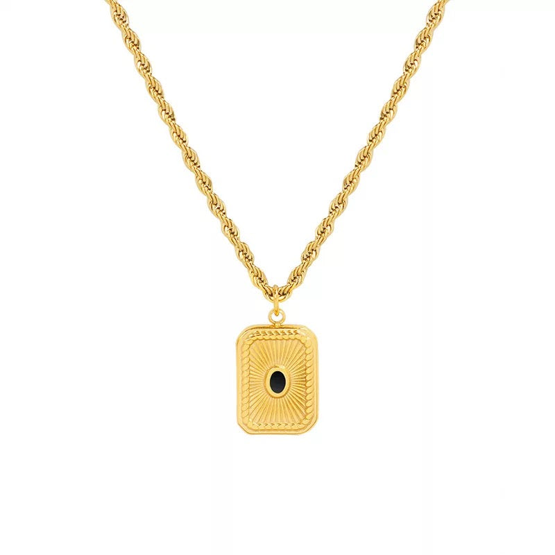 ISABELLA SUNBURST PENDANT NECKLACE
