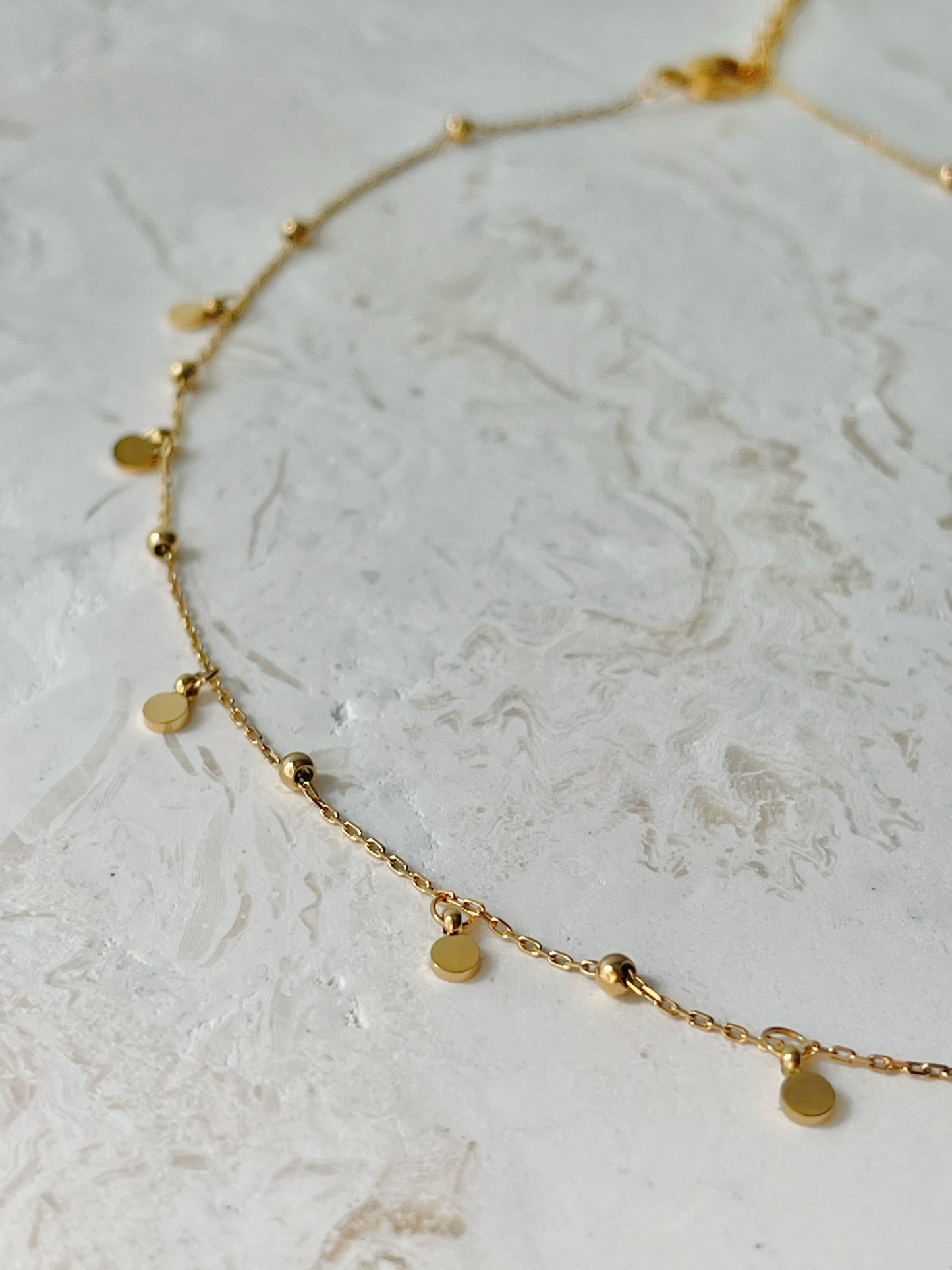 DAINTY BOBBLE CHAIN NECKLACE