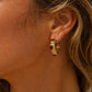 APHRODITE RED ZIRCONIA EARRINGS