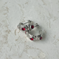 APHRODITE RED ZIRCONIA EARRINGS