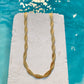 TWISTED HERRINGBONE CHAIN NECKLACE