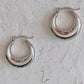 CORALINE HOOP EARRINGS SILVER