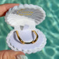 AURA LONG OVAL HOOP EARRINGS