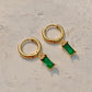 HARMONY GREEN DAINTY EARRINGS