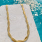 TWISTED HERRINGBONE CHAIN NECKLACE
