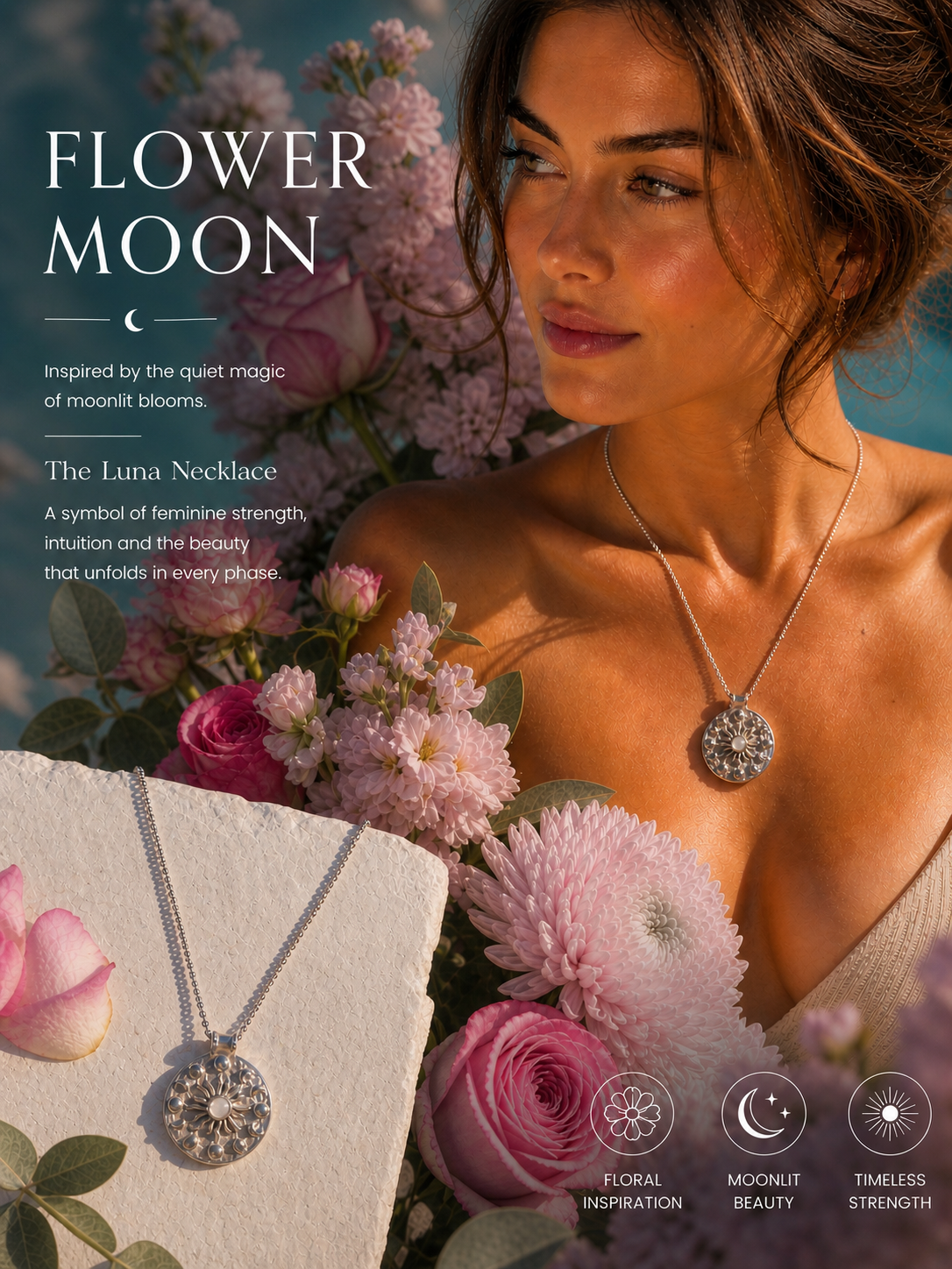 MOONSTONE LUNA NECKLACE
