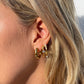 CHUNKY STARBURST HOOP EARRINGS