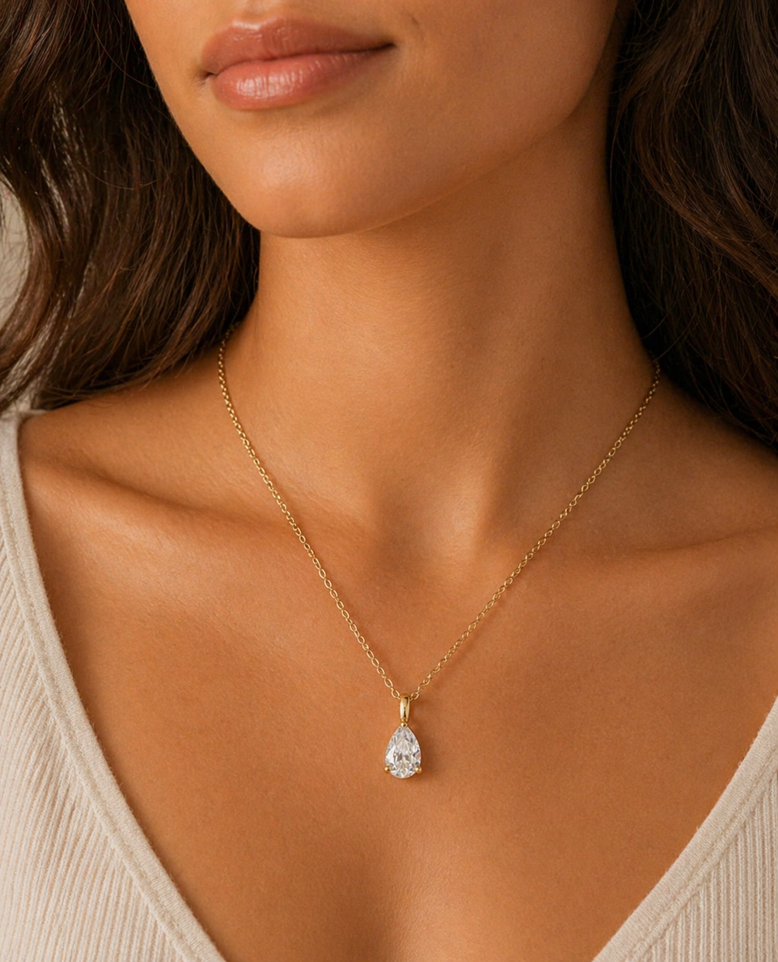 APRIL BIRTHSTONE NECKLACE