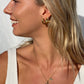 CHUNKY STARBURST HOOP EARRINGS