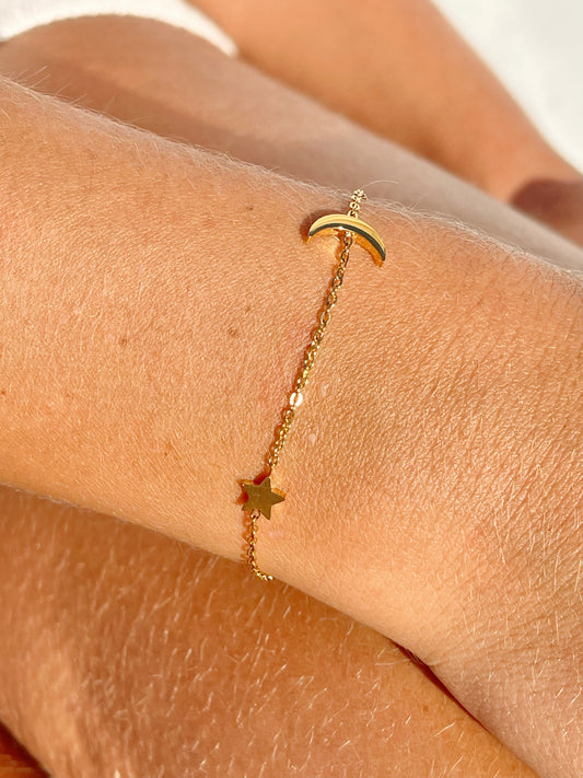 STAR AND MOON BRACELET