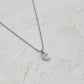 LETTER CHARM NECKLACE SILVER