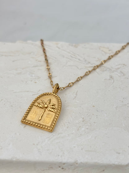 PALM TREE PARADISE NECKLACE