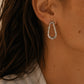 LAYLA OVAL STUD EARRINGS