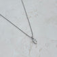 LETTER CHARM NECKLACE SILVER