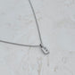 LETTER CHARM NECKLACE SILVER