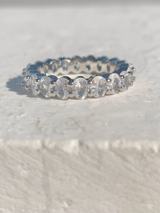 SILVER BAGUETTE RING