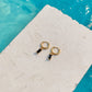 HARMONY BLACK DAINTY EARRINGS