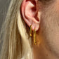 AURA LONG OVAL HOOP EARRINGS