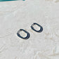 AURA OVAL HOOP EARRINGS