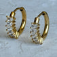 BAGUETTE MINI HOOP EARRINGS