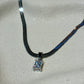CRYSTAL HERRINGBONE CHAIN NECKLACE