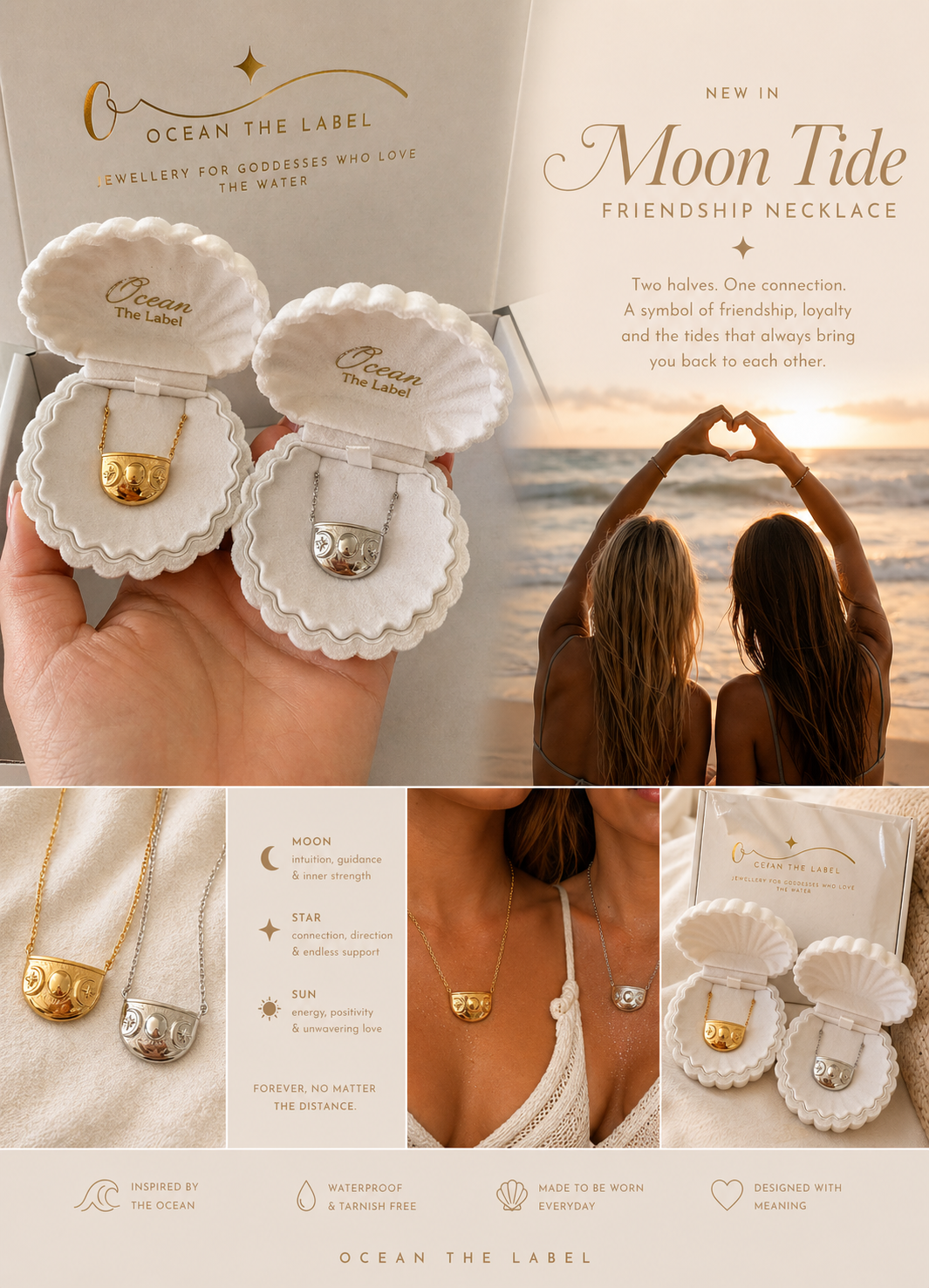 MOON TIDE FRIENDSHIP NECKLACE