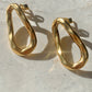 LAYLA OVAL STUD EARRINGS