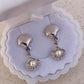 PEARL CLAM SHELL EARRINGS
