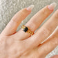 MIRA BLACK CRYSTAL RING