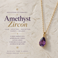 FEBRUARY BIRTHSTONE NECKLACE