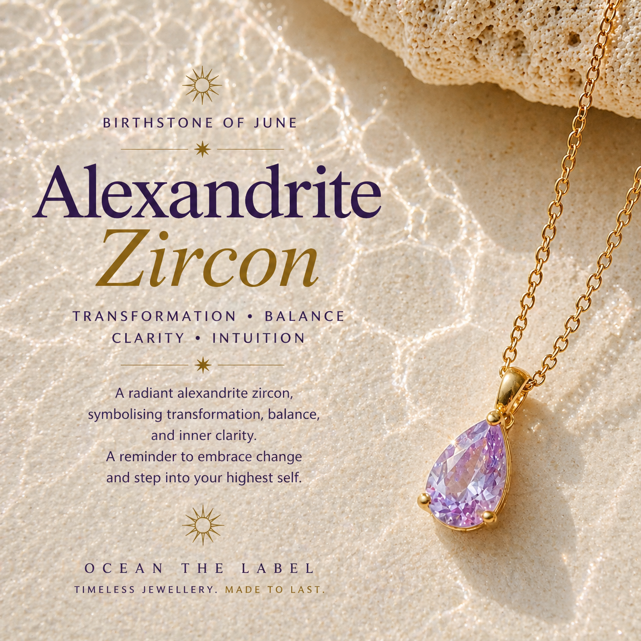 JUNE BIRTHSTONE NECKLACE