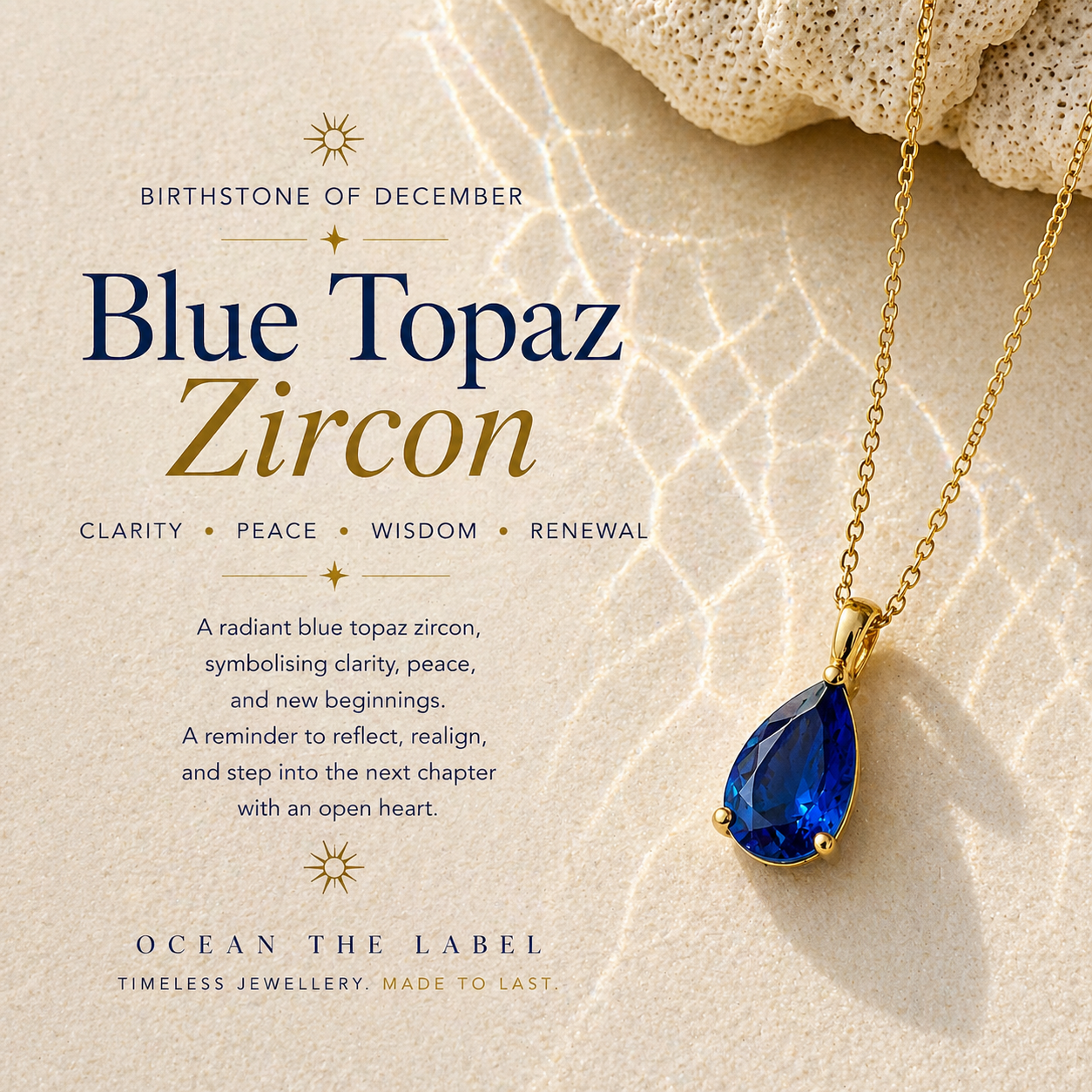DECEMBER BIRTHSTONE NECKLACE