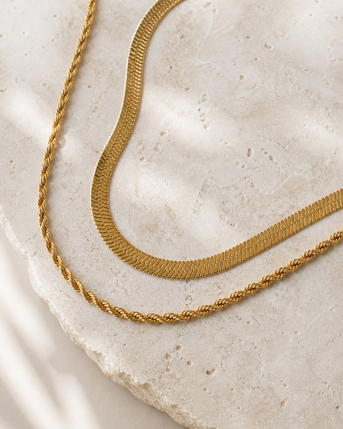DOUBLE LAYER HERRINGBONE ROPE CHAIN