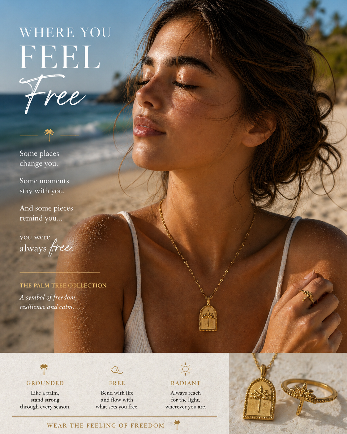 PALM TREE RING