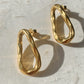 LAYLA OVAL STUD EARRINGS