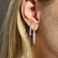 AURA OVAL HOOP EARRINGS
