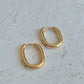 AURA OVAL HOOP EARRINGS