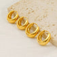 RIA CHUNKY HUGGIE HOOP EARRINGS