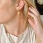 PEARL CLAM SHELL EARRINGS